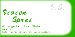 vivien sprei business card